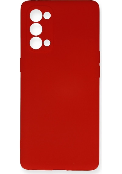 Reno 5 Pro Kılıf Nano İçi Kadife Silikon - Kırmızı Bzsxx00 1