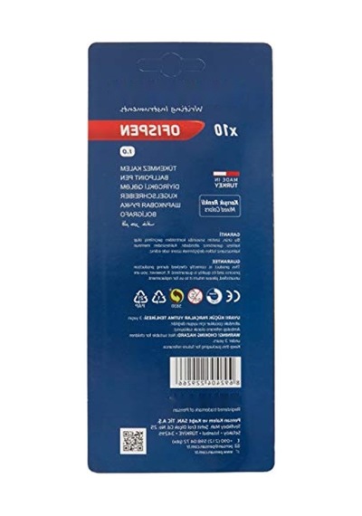 10'lu Blister Tükenmez Kalem Seti, 1 Mm Uç ---
