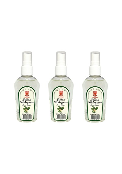 Tariş 80 Derece Limon Kolonyası Sprey Pet Şişe 80 ML x 3