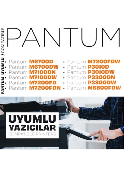 Pantum Tl411x Uyumlu Çip / M6700 / M7100 / M7200 / P3010 / P3300 / M6800