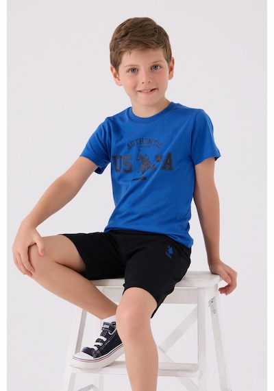 U.S. Polo Assn. Erkek Çocuk Mavi Bermuda Takım 5274-43912 Mavi