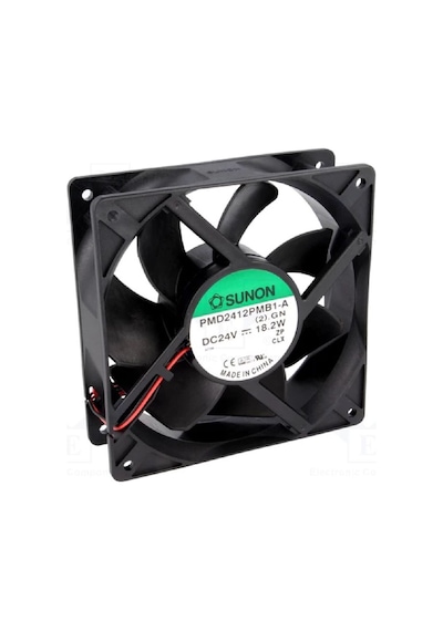 Sunon Pmd2412pmb1-a 2 .gn ,120x38mm 24vdc 180-cfm 2-kablo Fan