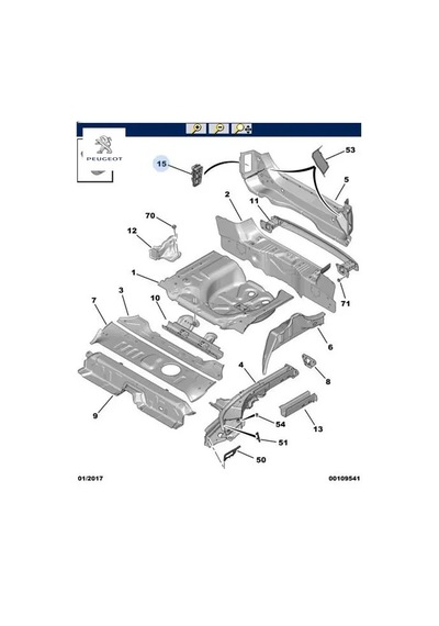 Arka Panel Havalandirma I Peugeot 9678565780