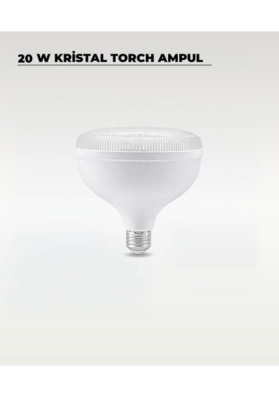 20w Kristal Torch Led Ampul Beyaz Işık