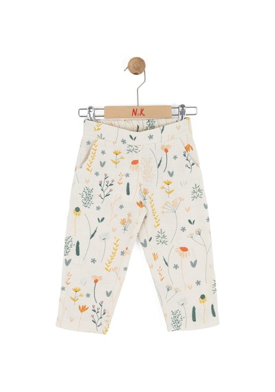 Nk Kids Kız Çocuk Sunflower Pantolon Nk-51608 Krem