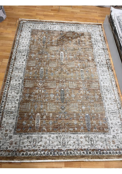 Merinos Halı Valeria Serisi 91001-020 Vintage Etnik Desenli Salon Oturma Odası Halısı Çok Renkli