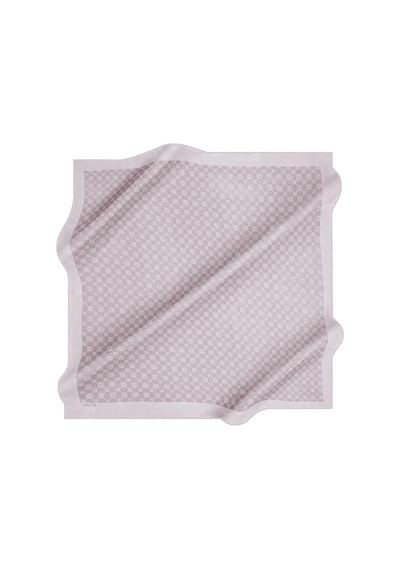 Aker 90 X 90 Elegance Monogram Pamuk - Polyester Eşarp - 1090500-991 - Gül Kurusu