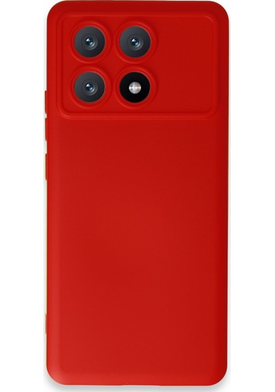 X6 Pro Kılıf Nano İçi Kadife Silikon - Kırmızı
