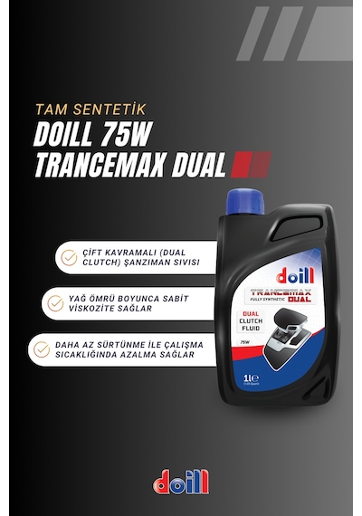 Doill ATF Trancemax 75W DCTF Dual Cluch Çift Kavramalı Otomatik Şanzıman Yağı 1 L