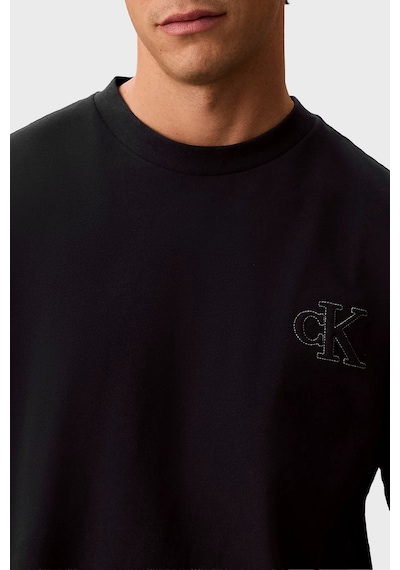 Calvin Klein % 100 Pamuk Regular Fit Bisiklet Yaka T Shirt Lv04rg220gub1 Erkek T Shirt Lv04rg220g Ub1 Siyah