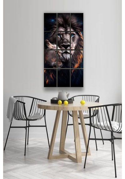 12 Parça Sevgili Aslan Çerçeve Görünümlü Mdf Tablo Duvar Süsü Hediyelik Eşya 45cm X 85cm Renkli - 602524267 Renkli 12 Parça Sevgili Aslan Çerçeve Görünümlü Mdf Tablo Duvar Süsü Hediyelik Eşya 45cm X 85cm Renkli - 602524267 Renkli