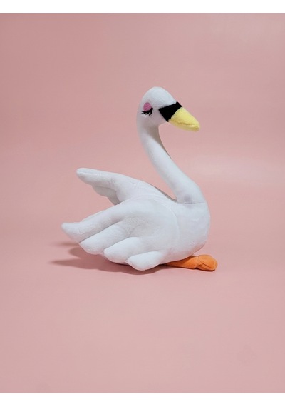 Peluş Kuğu 30 Cm Beyaz