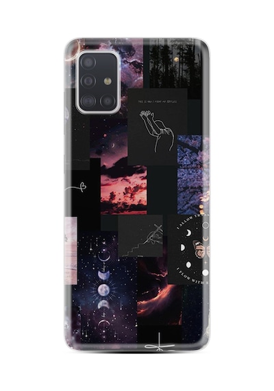 Samsung Samsung Galaxy Uyumlu A51 Kılıf Boutique Baskılı Resimli Ay Pattern Pcode -030