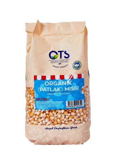 2 Adet Ots Organik Patlak Mısır 750 G
