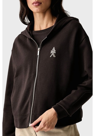 Armani Exchange Logolu Kapüşonlu Yaka Sweat Kadın Sweat Xw002760 Af25528 U6032 Kahve