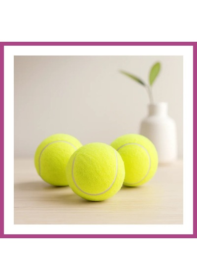 Gees Global 3'lü Tenis Kort Topu - Poşetli Kartela Ambalaj Gbzs