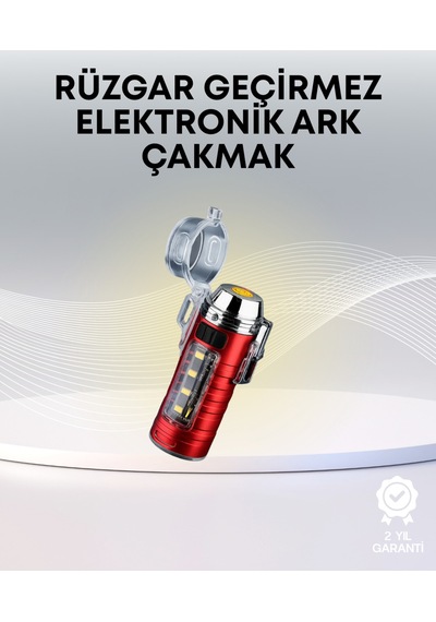 Usb Şarjlı Suya Dayanıklı Elektrikli Çakmak Çok Renkli