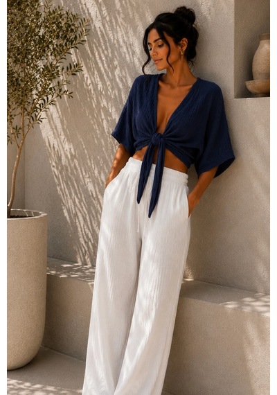 Bbbutikbasic Kadın Müslin Bağlamalı Bolero Bluz Oversize Salaş Yazlık Kimono Hırka My3535 Lacivert Bbbutikbasic Kadın Müslin Bağlamalı Bolero Bluz Oversize Salaş Yazlık Kimono Hırka My3535 Lacivert
