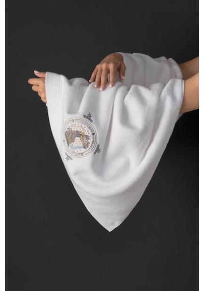 Varol %100 Microcotton Üst Kalite Havlu Seti Burç Nakışlı Kova-standart Kova Diğer