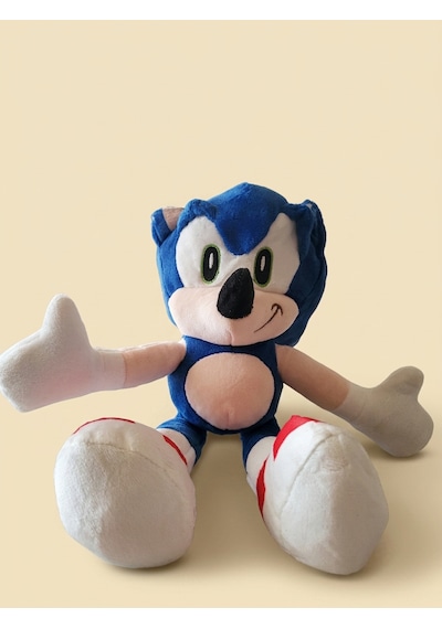 Peluş Mavi Sonic 27 Cm Koyu Mavi