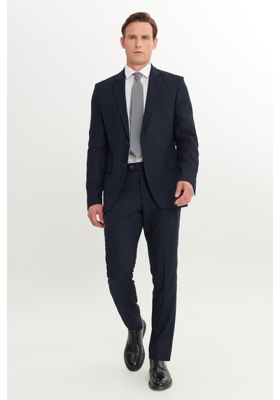 AC&Co / Altınyıldız Classics Erkek Lacı Slim Fit Dar Kesim Mono Yaka Armürlü Esnek Takım Elbise Lacı AC&Co / Altınyıldız Classics Erkek Lacı Slim Fit Dar Kesim Mono Yaka Armürlü Esnek Takım Elbise Lacı