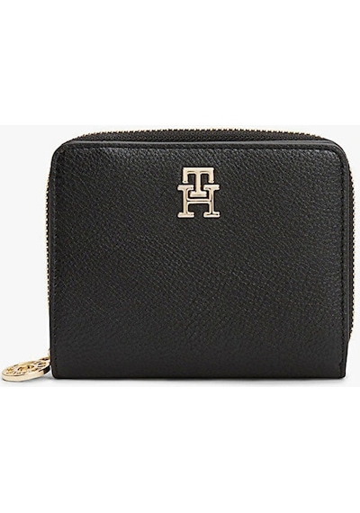 Tommy Hilfiger Th Dıstınct Med Za Kadın Siyah Cüzdan Aw0aw17473bds Siyah