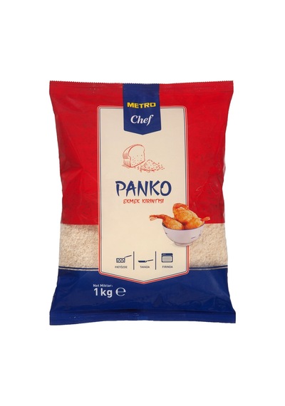 Metro Chef Panko 1 Kg - Japon Mutfağı İçin Çıtır Ekmek Kırıntısı 4'li Avantaj Paketi - 4 Adet Tarı