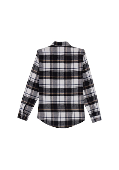 Tudors Erkek Slim Fit Dar Kesim Kareli Kışlık Oduncu Gömlek-42357 Ekru