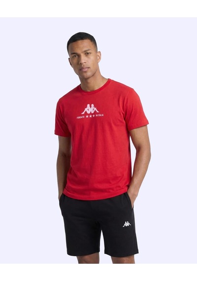 Kappa Fontado Tee Erkek Kırmızı Regular Tişört