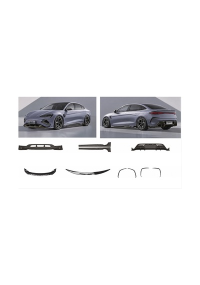 Byd Seal Sedan İçin Performans Body Kıt Pıano Black