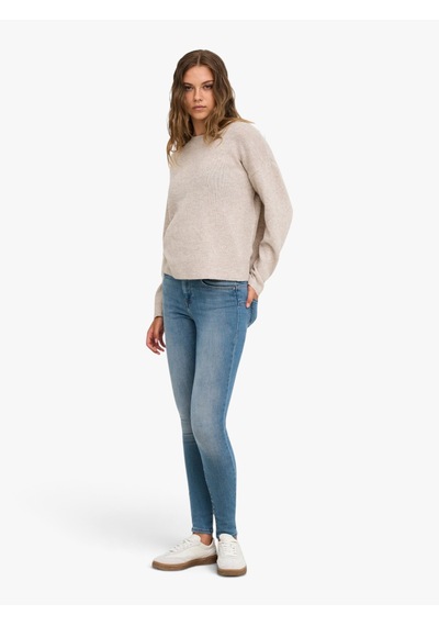 Only Onlolıvıa Ls O-neck Cc Knt Kadın Beyaz Kazak - 15380548