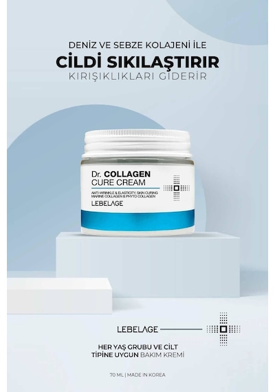 Lebelage   Elastikiyet Arttırıcı Marine Collagen Krem Dr Collagen Cure Cream