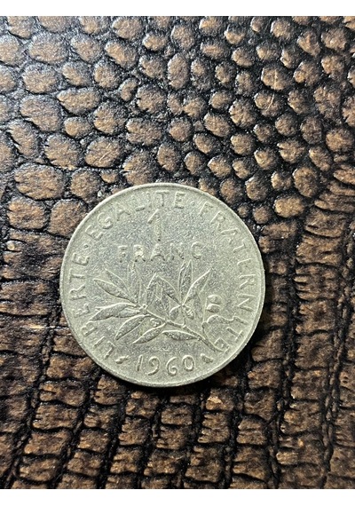 Fransa 1 Fransız Frank'ı 1960 1 Franc Republique Franchaise