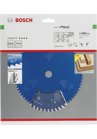 Bosch Ahşap Daire Kesme Bıçağı 160*20 mm 48 Diş Expert 2608644018