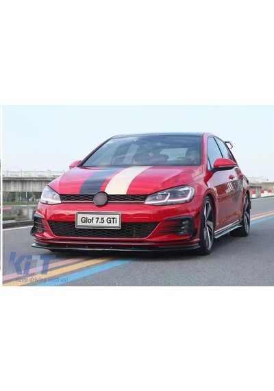 Vw Golf 7.5 Gtı Uyumlu Ön Tampon Çıtası Pianoblack