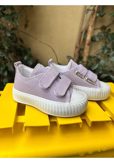 Scarpe Magiche Lila Puffy Tabanlı Kız Çocuk Sneaker Lila