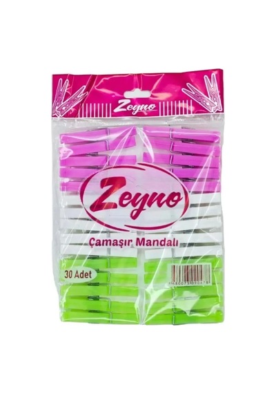 Jenerik 30'li Çamaşır Mandalı Çok Renkli