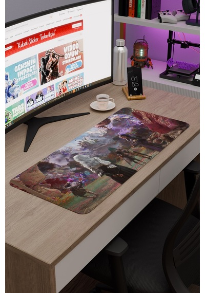 Expedition 33 Kaymaz Dikişli Kauçuk Oyuncu Mousepad V5 - 70x30 Xl Gaming Mouse Pad Fare Altlığı
