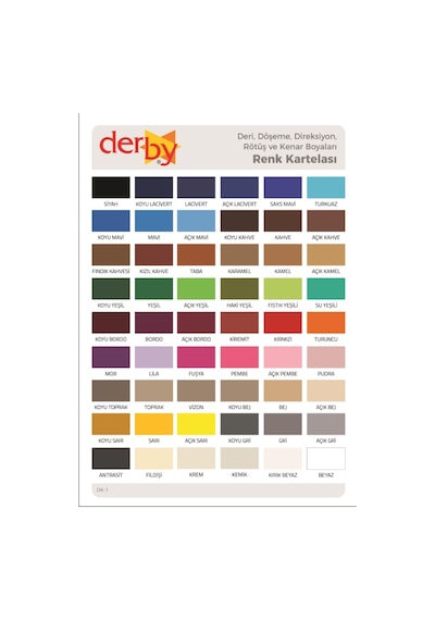 Derby Deri Mont Boyası ve Sabitleme Cilası 100 G Set