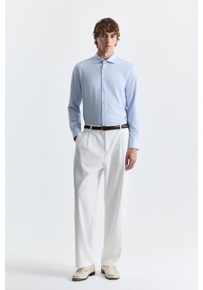 Antioch Comfort Slim Fit Gömlek Bebe Mavi