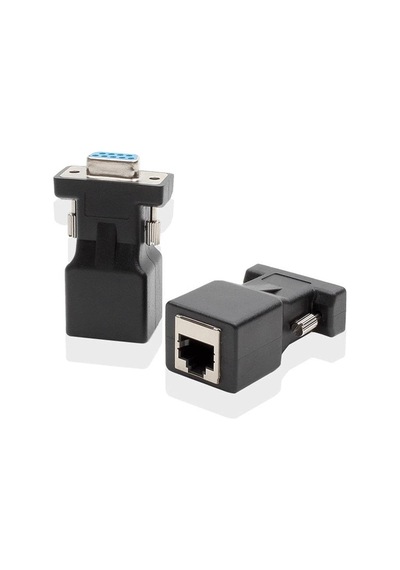 Rs232 To Rj45 9 Pin Ethernet Adaptör Ekleme Ek Uzatıcı Extender Çevirici Dönüştürücü 30m