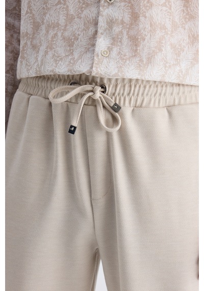 D's Damat Ds Damat Regular Fit Bej Balıksırtı Pamuklu Jogger Pantolon 4hc0300130022 Bej