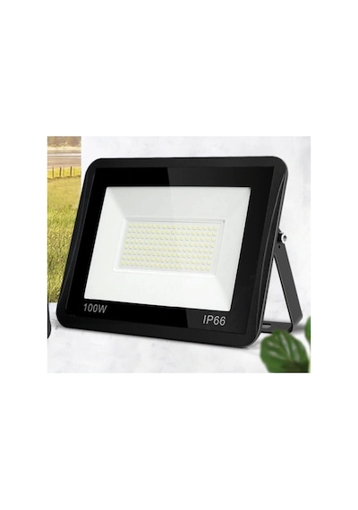 Astec 100w Led Projektör Beyaz Işık 9000 Lümen Ip66