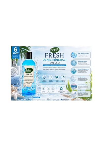 Fersh Deniz Minerali Duş Jeli 500 Ml X 6 Diğer