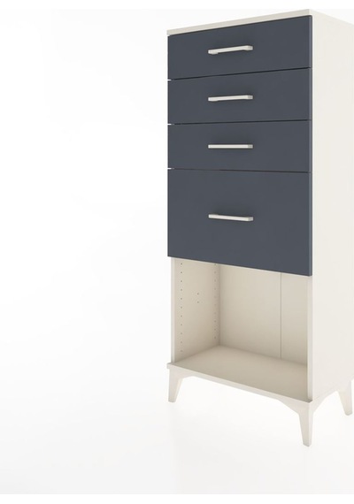 Hyperion Dolap 4 Çekmeceli 60x44x134 Aytaşı-antrasit Aytaşı Hyperion Dolap 4 Çekmeceli 60x44x134 Aytaşı-antrasit Aytaşı