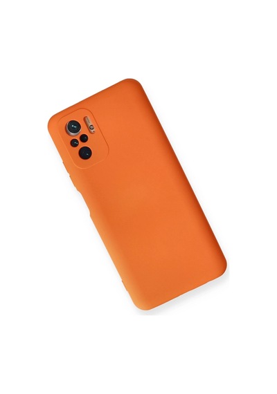 Uryport Xiaomi Redmi Note 10 Kılıf Nano İçi Kadife Silikon - Turuncu