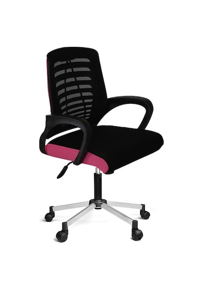 Türksit Karizma File Çalişma Koltuğu Metalik Gri Boyalı Ayak Siyah-pembe Siyah-Pembe Türksit Karizma File Çalişma Koltuğu Metalik Gri Boyalı Ayak Siyah-pembe Siyah-Pembe