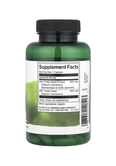Swanson Vitamins, Milk Thistle, 120 Capsules