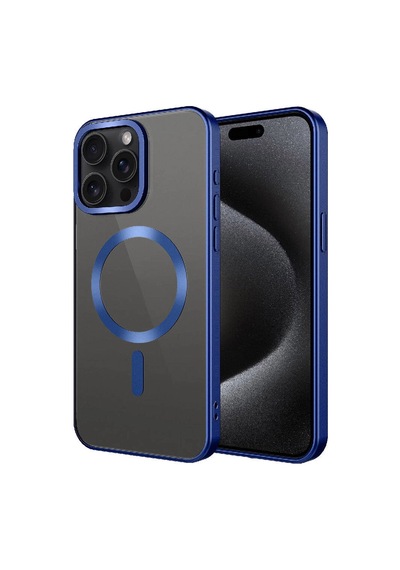 Apple iPhone Uyumlu 15 Pro Max Kılıf Mat Tasarımlı M-safe Wireless Şarj Özellikli Zore Mat Setro Kapak Çok Renkli