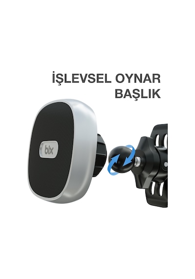 Bix BXCH5 Çok Açılı Ayarlanabilir Manyetik Araç içi Telefon Tutucu